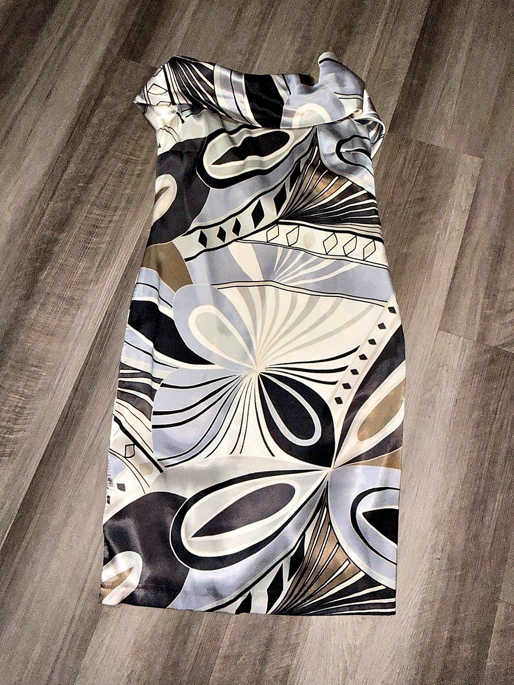 Ann Klein Abstract Print Mini Dress